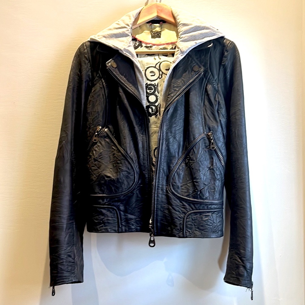 Doma Black Leather Jacket